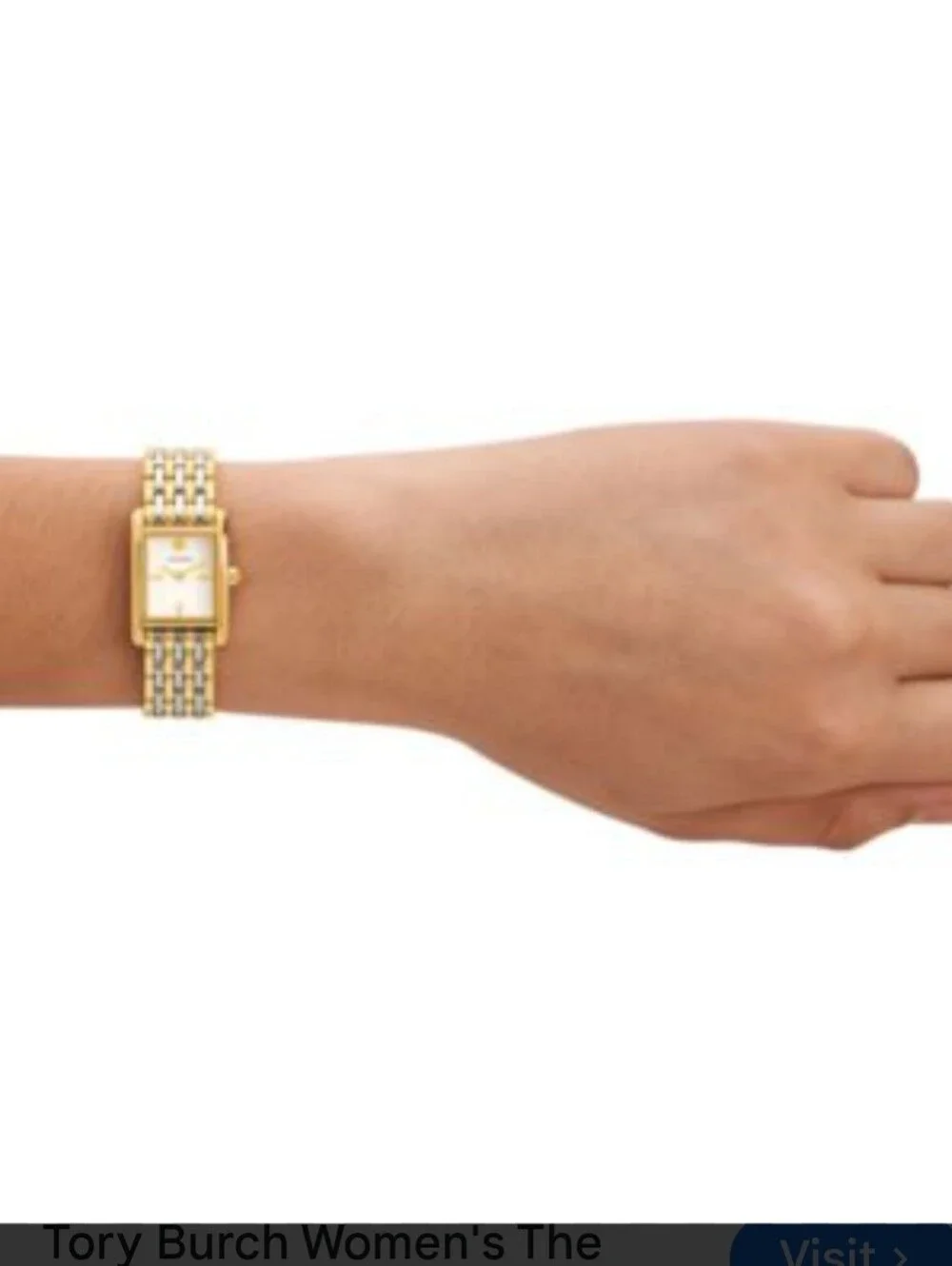 Vintage Tory Burch Small Eleanor  Bracelet Watch - Elegant Rectangular Dial